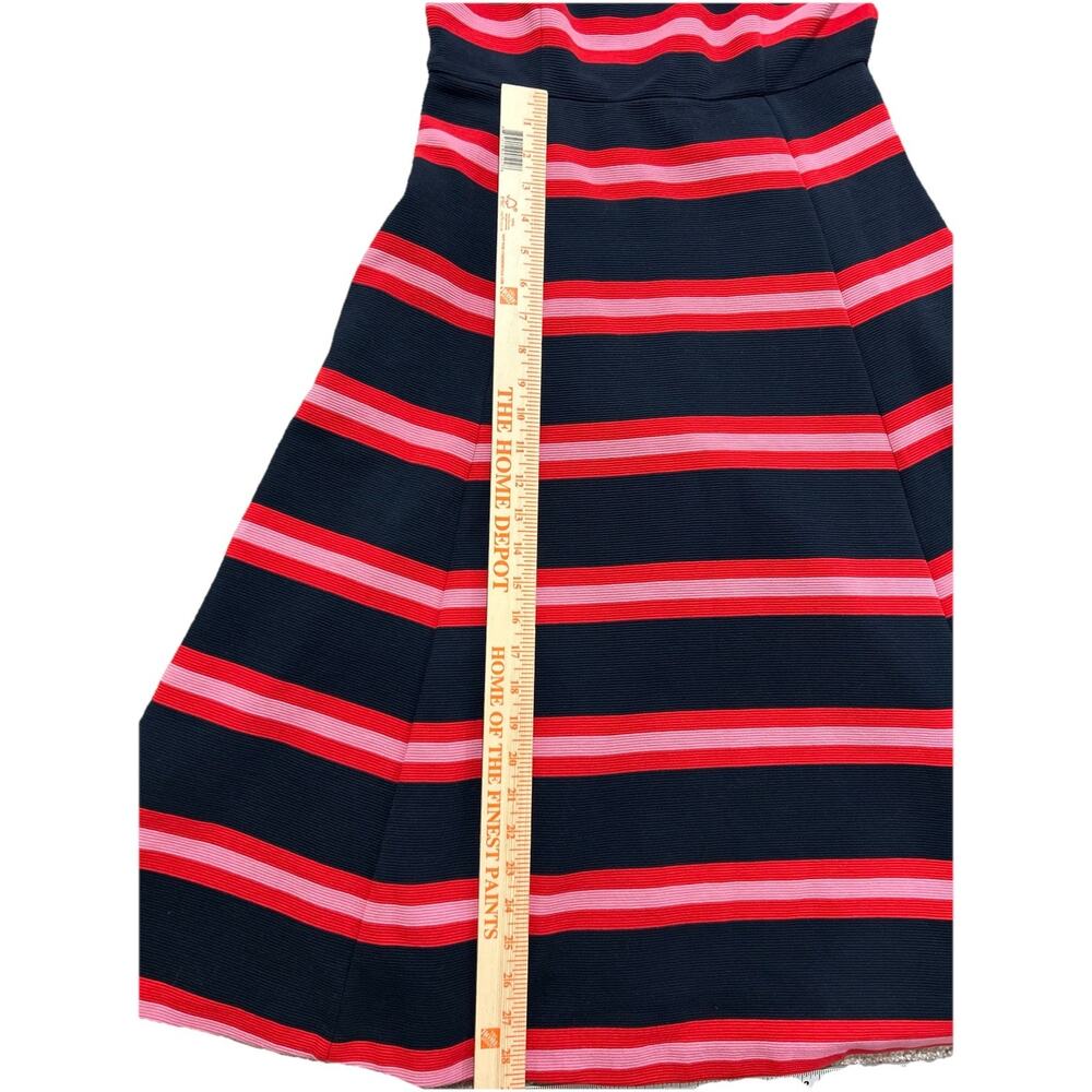 Boden Women’s 4P Petite Scarlet Ottoman Ponte Striped Dress Fit & Flare Pockets - Picture 4 of 10
